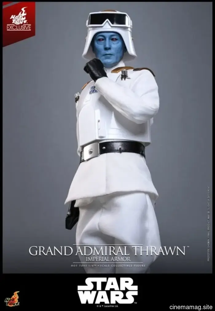 Grand Admiral Thrawn wears Imperial Armor in Hot Toys' newest sixth scale figure from Star Wars.