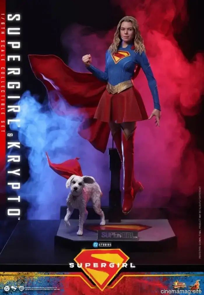Hot Toys lanza el set de figuras de acción coleccionables de Supergirl y Krypto a escala sexta.