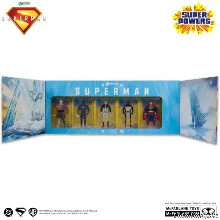 McFarlane reveals a bundle featuring the Superman Super Powers movie figure along with the T-Craft vehicle.