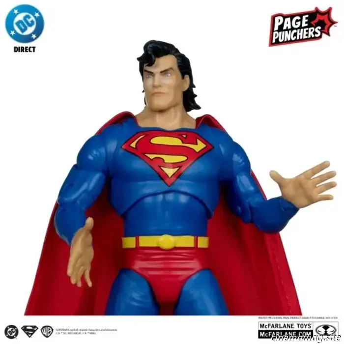 McFarlane Toys представляет серию Page Punchers с Суперменом, Джокером и Бэтменом: «Темный рыцарь возвращается».
