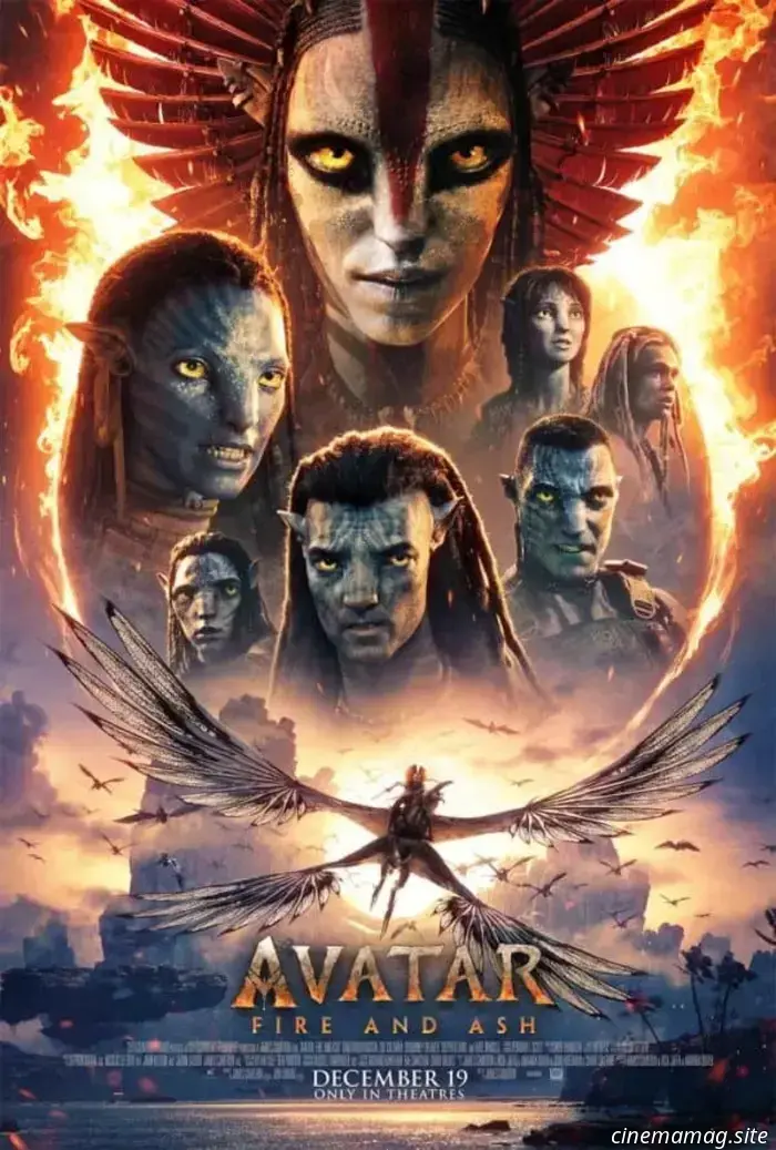A new trailer and poster for James Cameron's Avatar: Fire and Ash have been released.