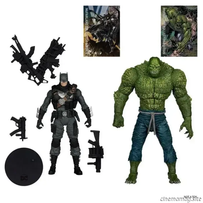 McFarlane Toys reveals a 2-pack of action figures featuring DC Multiverse's The Grim Knight versus Killer Croc.